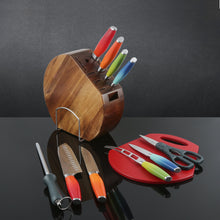 Load image into Gallery viewer, Fiesta® 12 piece Ombre Cutlery Set with Knife Block
